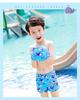 Summer Boys' Cartoon Swim Trunks with Swim Cap for Kids & Teens