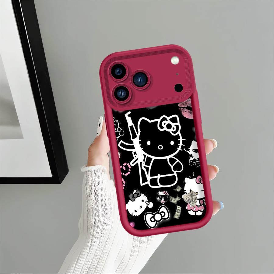 Ak47 K-Kittys Cat Phone Cover Case for Apple iPhone 17 Pro Max 13 Mini 14 Plus 16e XS XR 16 Air 15 11 12