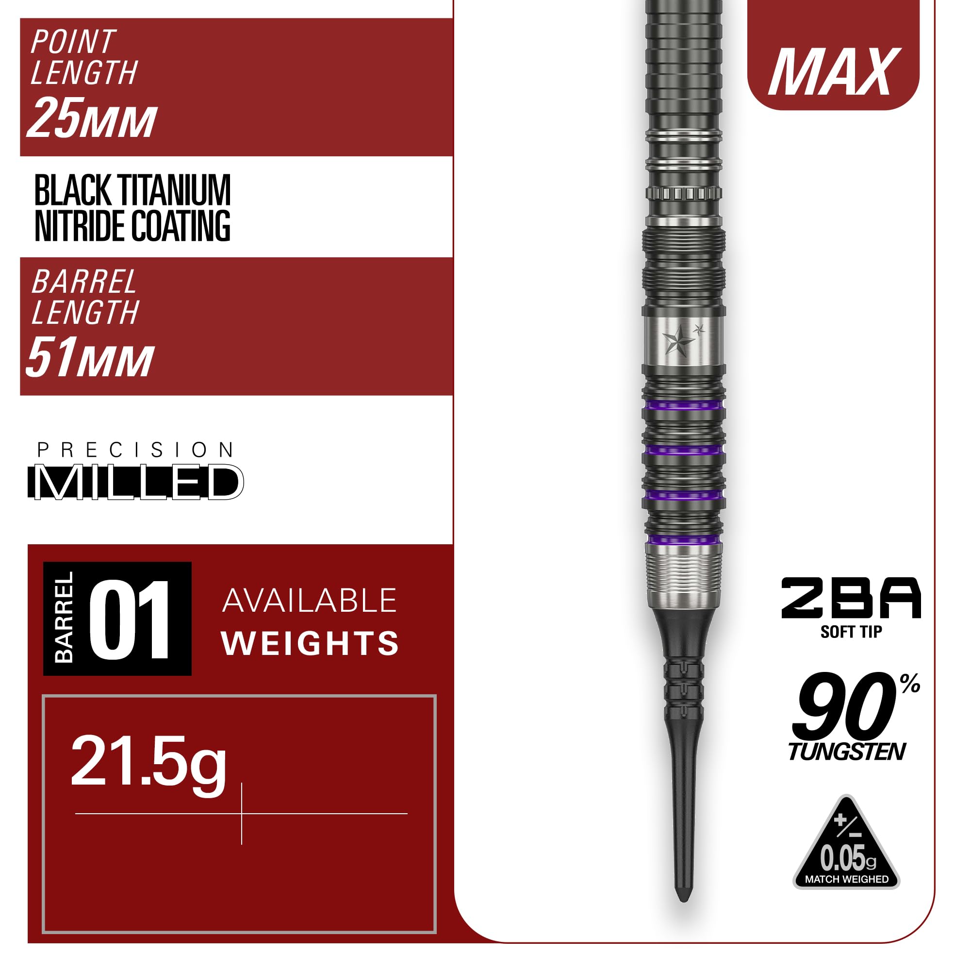 Target Japan PRIME SERIES SIRIUS G3 MAX 2BA SOFT TIP DARTS