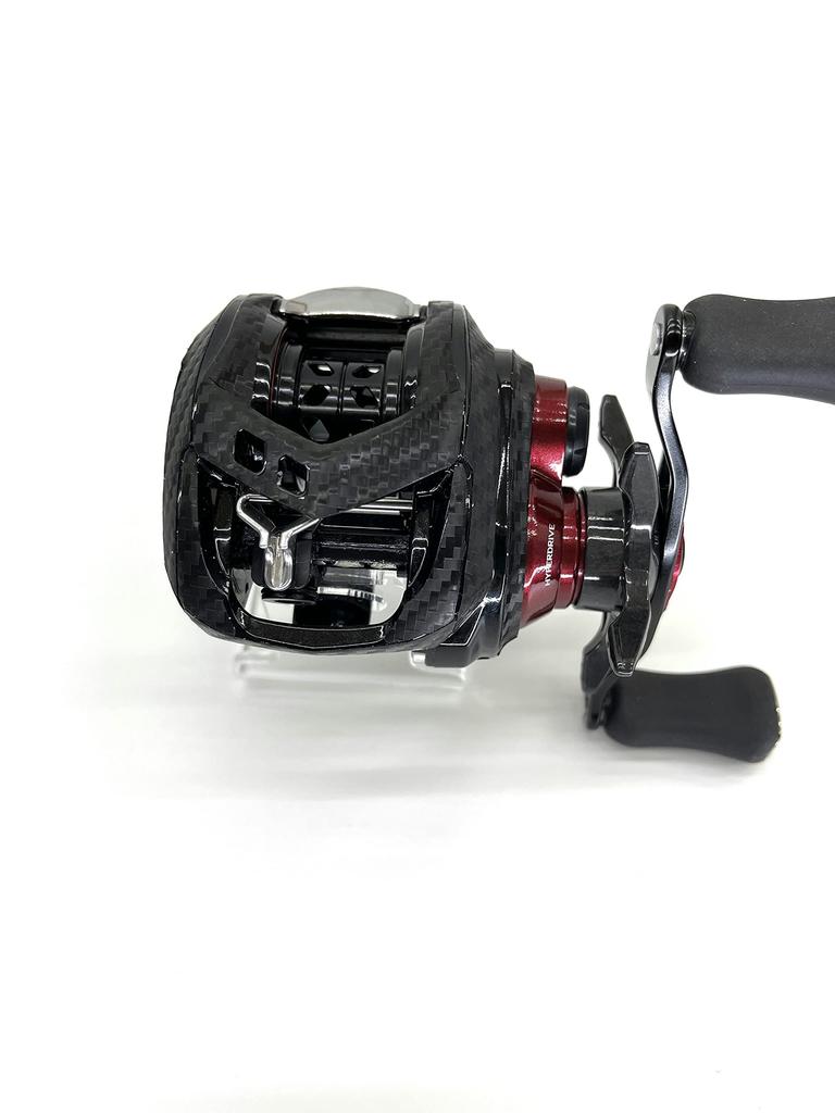 CUSTOM YOROI 21 Gekkabijin AIRTW Custom Scratch Baitcasting Reel Customization SEAT.JP Decal, Protection, (Black, Left-Handed)