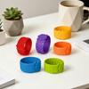 6 Peças Pulseira Sensorial de Bater Brinquedo Fidget Alívio da Ansiedade Pulseira de Silicone Texturizada Auxílio de Foco Brinquedo Descompressor Enchimento de Meias Lembrancinhas de Festa