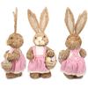 Osterdekorationen Simulation Stroh Hase Hase Lieblich Exquisit Feiertagsdeko Zubehör für Kinder