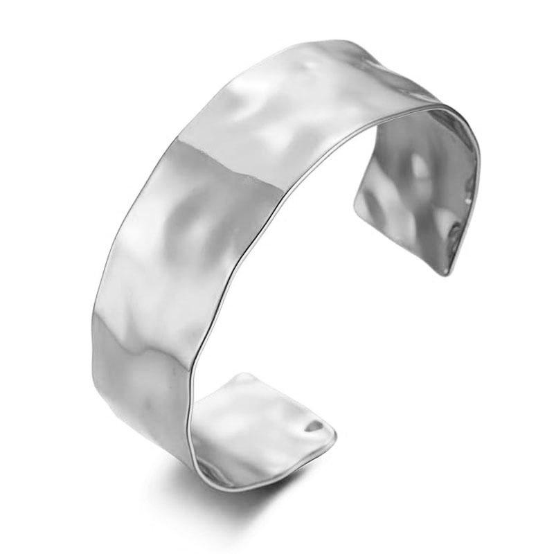 Trendy Geometric Multi-layer Metal Bracelet: High-end, Fashionable European & American Style