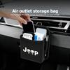Car Air Vent Outlet Storage Bag Door Side Key Storage Box For Grand Cherokee Wrangler JK Renegade Gladiator Compass