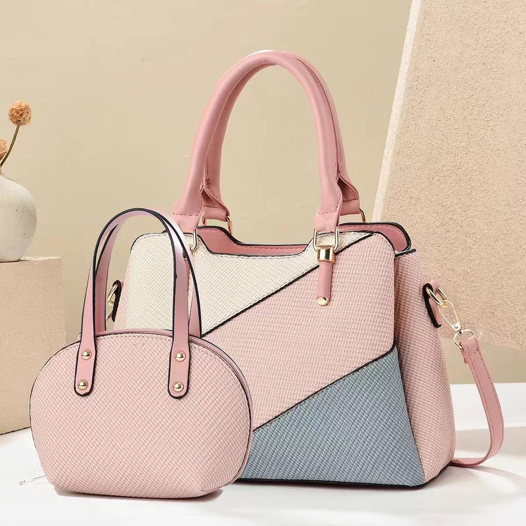 New Patchwork Bag Color Contrast Fashion Trend Handbag Multi-layer Large Capacity Shoulder Bag Crossbody Bag Female