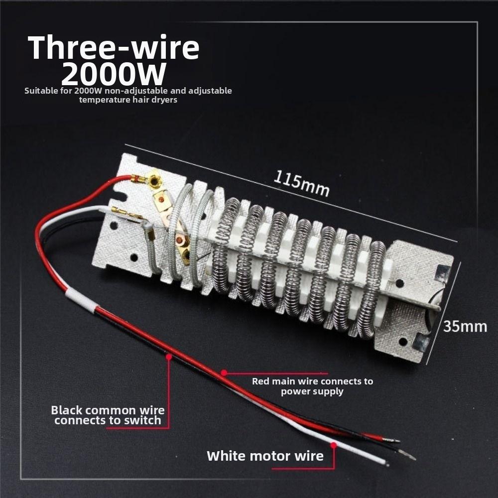 New 220V Metal Heating Core 1600W 1800W 2000W Universal Hot Air Hair Dryer Heat Machine Heating Core