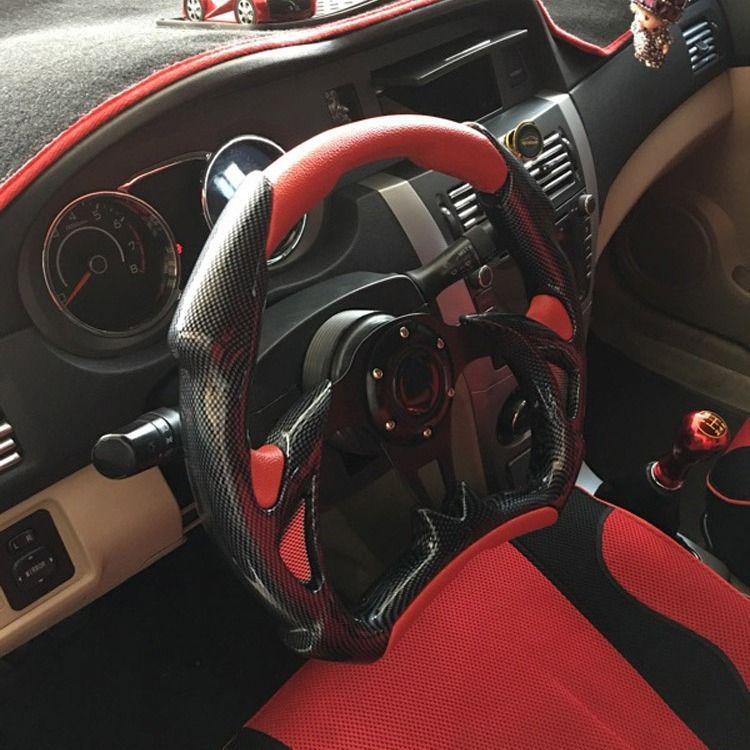 13-calowa kierownica wyścigowa Cool Coupe, półokrągłe ostrze, 14-calowa