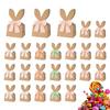 Easter Treat Bags 24 Pieces Paper Bunny Ears Easter Reusable Bags Candy Wrap For Kids Birthday Holiday Party Favors Treat Goodie