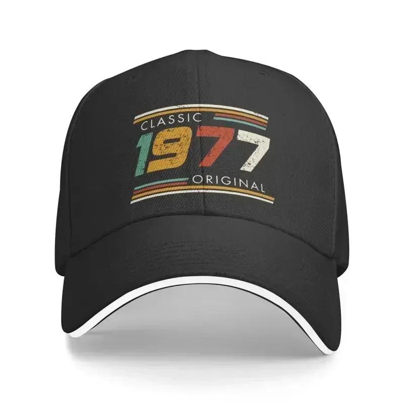 Custom Classic 1977 Original Years Birthday Baseball Cap Men Women Breathable Dad Hat Streetwear