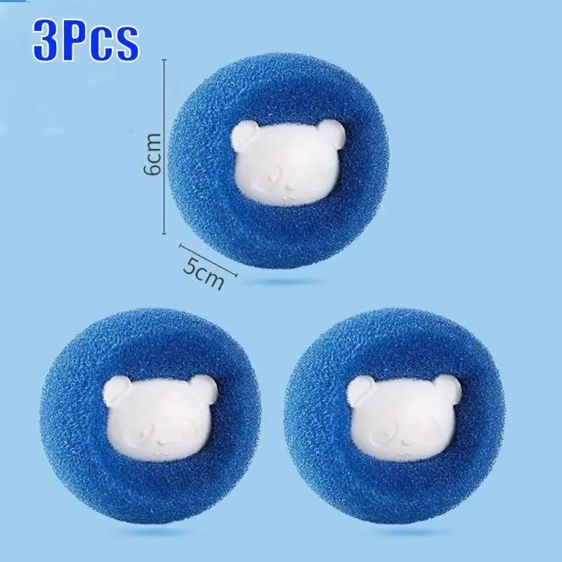 3/6/9/12Pcs Reusable Laundry Balls Pet Hair Remover Washing Machine Lint Catcher Clothes Fluff Fur Cleaner Efficient Home Cleaning Tool Accessories
