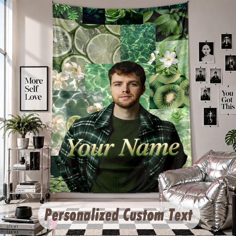 Wandbehang mit individuellem Namen & Text, Alex Warren Dekorationstextil für das Schlafzimmer