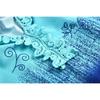 Ladies Summer Tops V-Neck Printed Lace Lace Short Sleeve T-Shirt