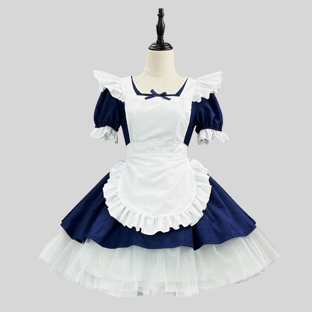 

Angel Maid Dress Japanese Alice Soft Girl Lolita Maid Dress Cafe Dress Sweet Fluffy Dress One size fits all