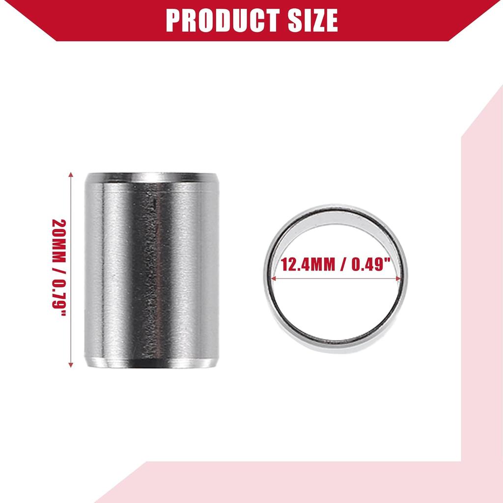 No.9430114200 / Engine Cylinder Head Location Dowel Pin for Honda Accord 1976-2020 / Durable / Metal / 2 Pcs / Silver Tone