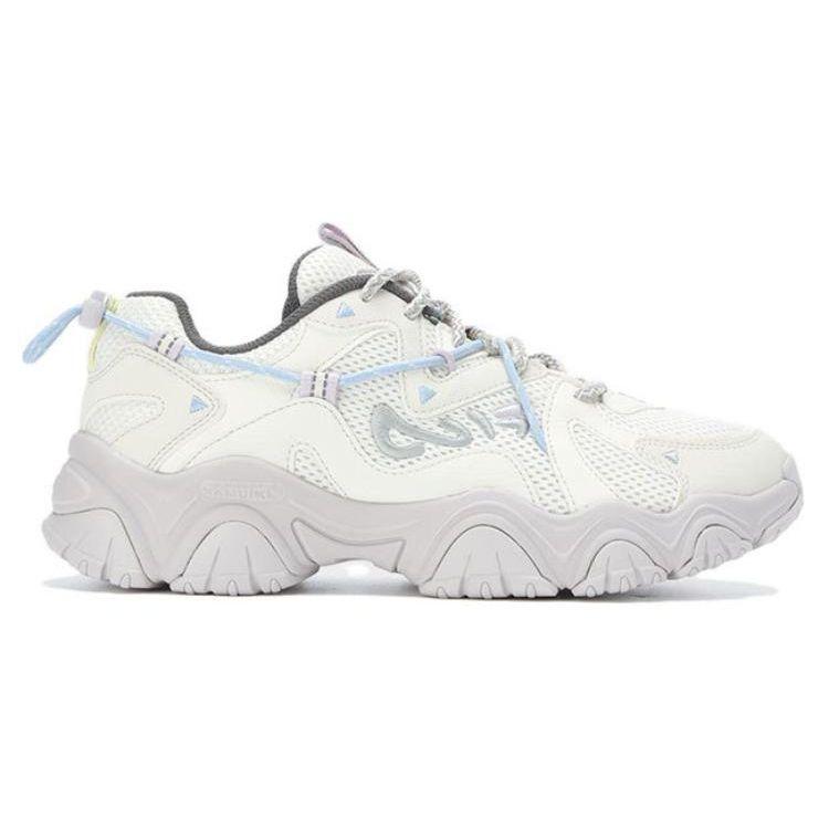 Fila Cat Paw 4.0 Simple Solid Color Non-Slip Wear-Resistant Low-Top Casual Shoes Women Sneaker Milk-White Lilac-Gray F12W332113FGD