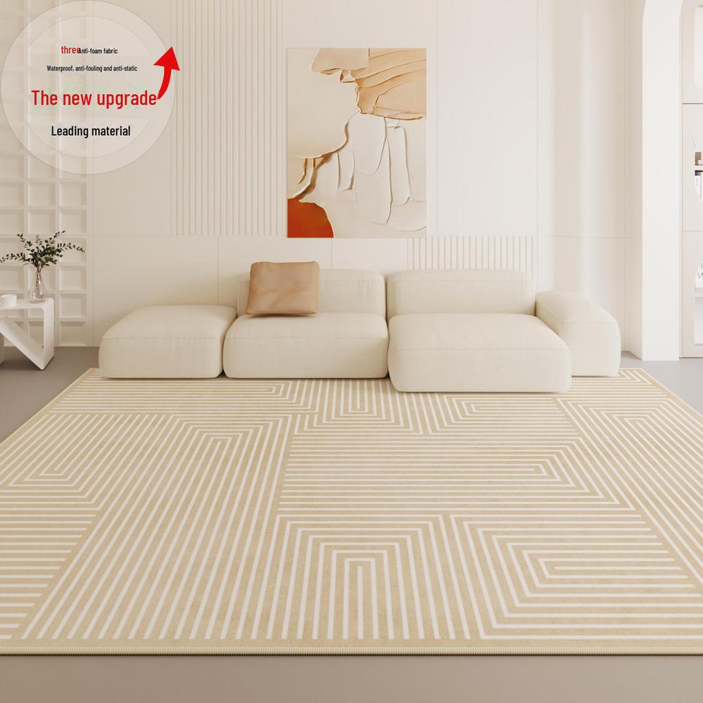 2024 Minimalist French Luxury Waterproof Carpet: Living Room & Bedroom Floor Mat, Easy To Clean