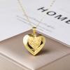 12 Zodiac Signs  Openable Photo Frame Heart Locket Necklace for Women Gold Plated Astrology Horoscope Photo Pendant Jewelry Gift