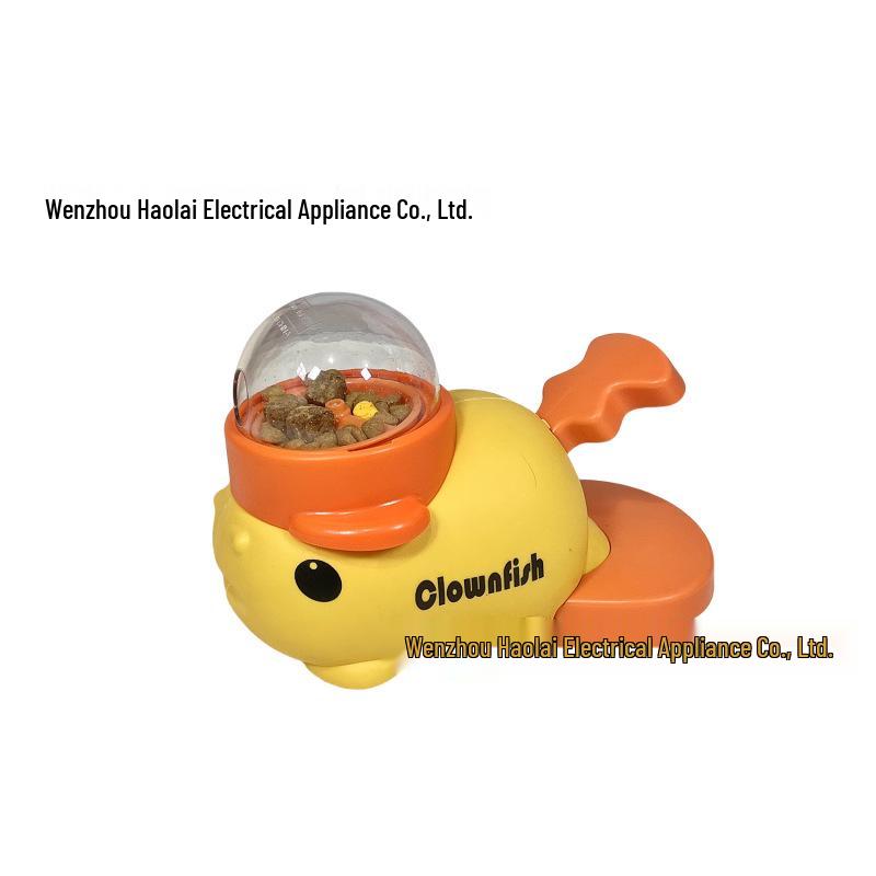 Boredom-Buster Teasing Cat Toy: Freeze-Dried Yellow Duck Treat Launcher for Cats and Dogs