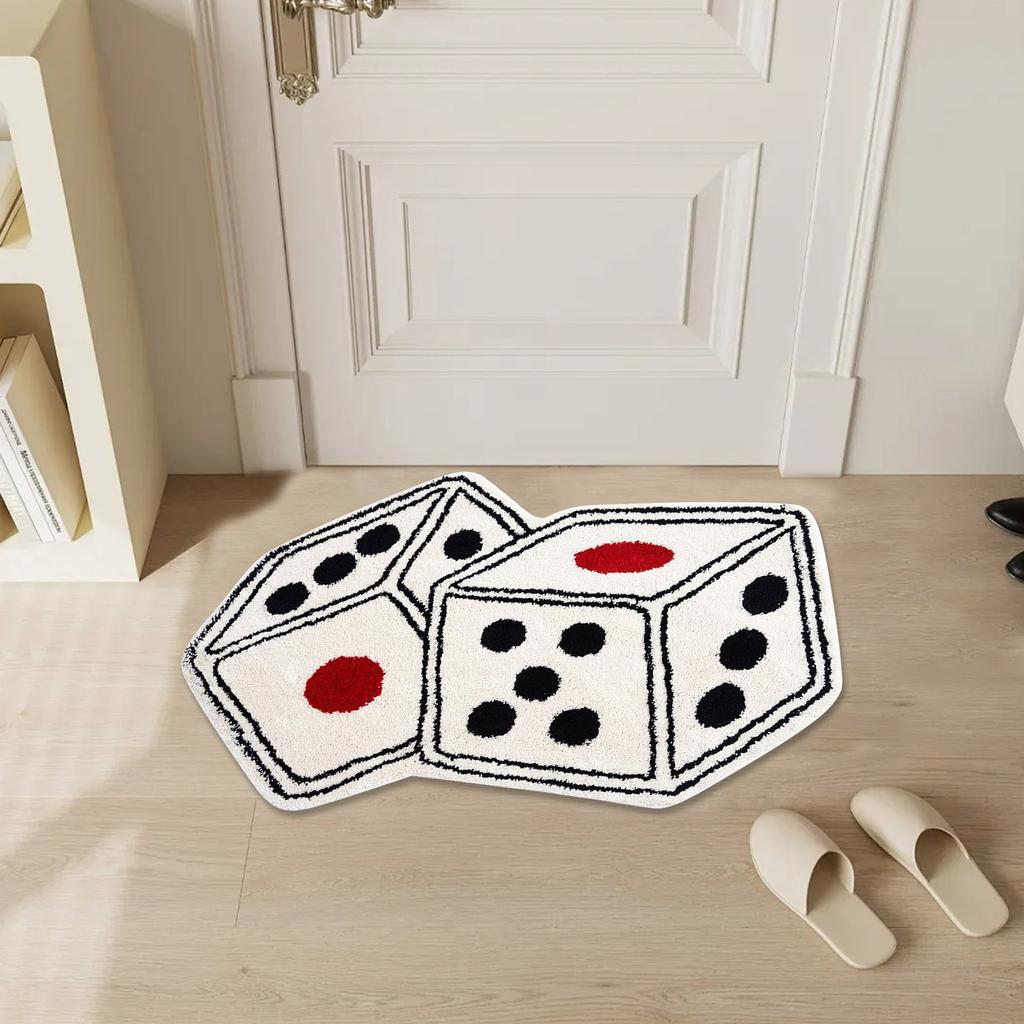 Alien Imitation Cashmere Carpet, Plush And Wear-resistant Living Room Floor Mat, Bathroom Absorbent Foot Mat, Easy To Maintain Door Mat
