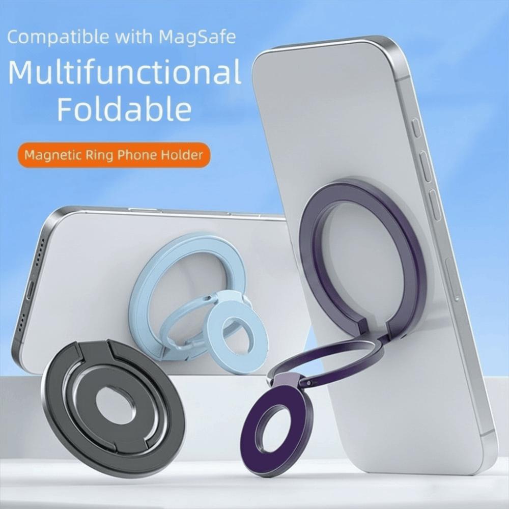 360-Degree Rotatable Magnetic Phone Ring Holder Foldable Mobile Phone Holder Cellphone
