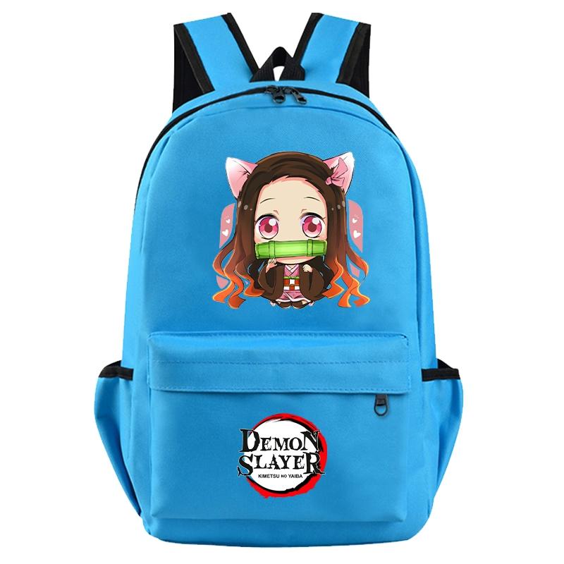 Anime Demon Slayer Backpack for Boy Girl Back To School Bag Large Capacity Backpack Bookbag for Kid Men Women Travel Bag Mochila