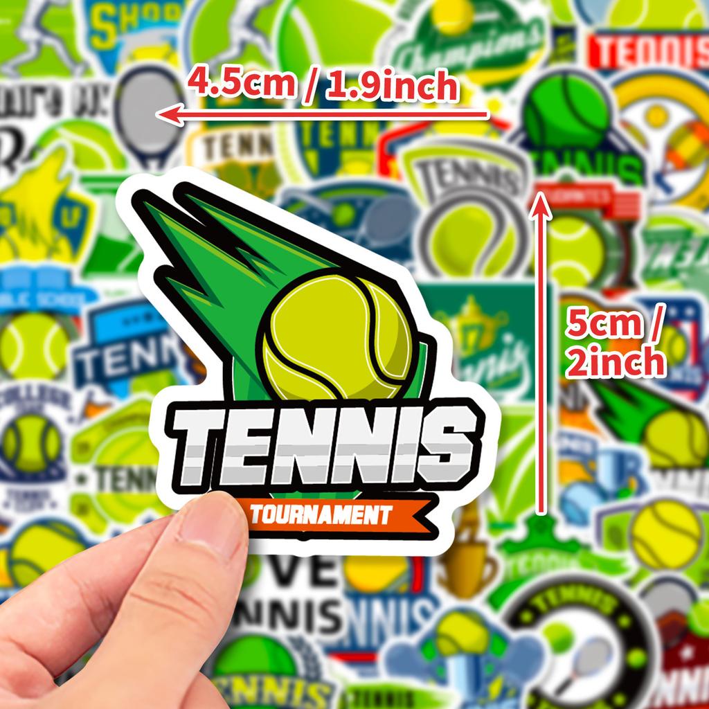 50 Tennis Graffiti Stickers Personalized Sports Stickers DIY Mobile Phone Case Computer