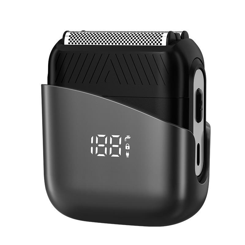 Two-in-one Reciprocating Razor with Digital Display, Magnetic Attachment, Three Blades, Portable Multi-functional Electric Trimmer