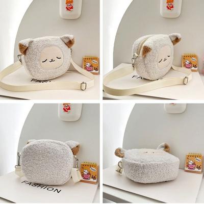 Kawaii Bag Women Cartoon Plush Shoulder Bag for Women New Crossbody Bag Small Phone Purse
