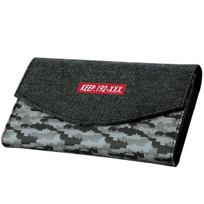 Yoshiharu KEEP192 Denim Camouflage Carving Knife Set with Safety Cover for Elementary School Students Stylish Design for Use Even In the Upper Grades