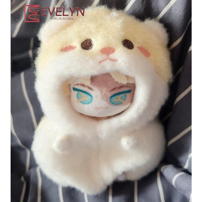 Evelyn Lovely Plush Jumpsuit 10CM Doll Clothes Starfish Body Cloak For Game Love and Deepspace Idol Doll Outfit Toys Accessories