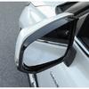 For Toyota Highlander 20-23 Bright Black rear view mirror Rain Eyebrow Trim 2pcs