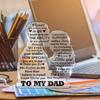 2D Flat Acrylic Father's Day Gift, Suitable for Dad Decoration, Indoor and Outdoor Decoration - No Need for Batteries/electricity, Free Day Decoration