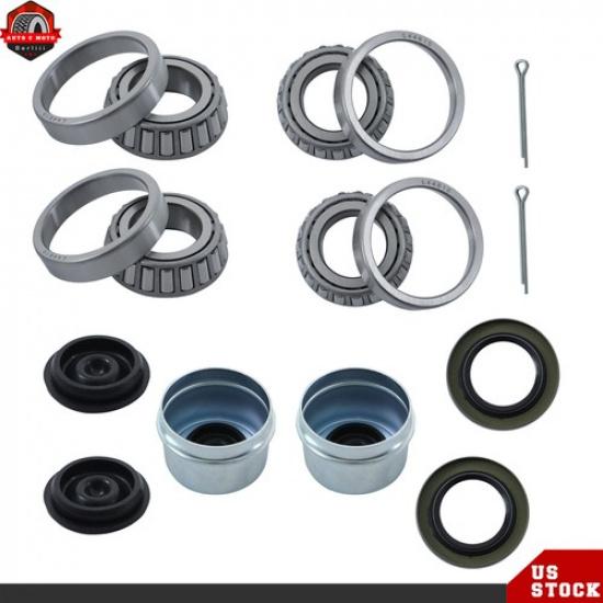 2 Set L44643 L44610 Boat Trailer Bearing Kit For 1" 2000-2200 Lbs Trailer Axle