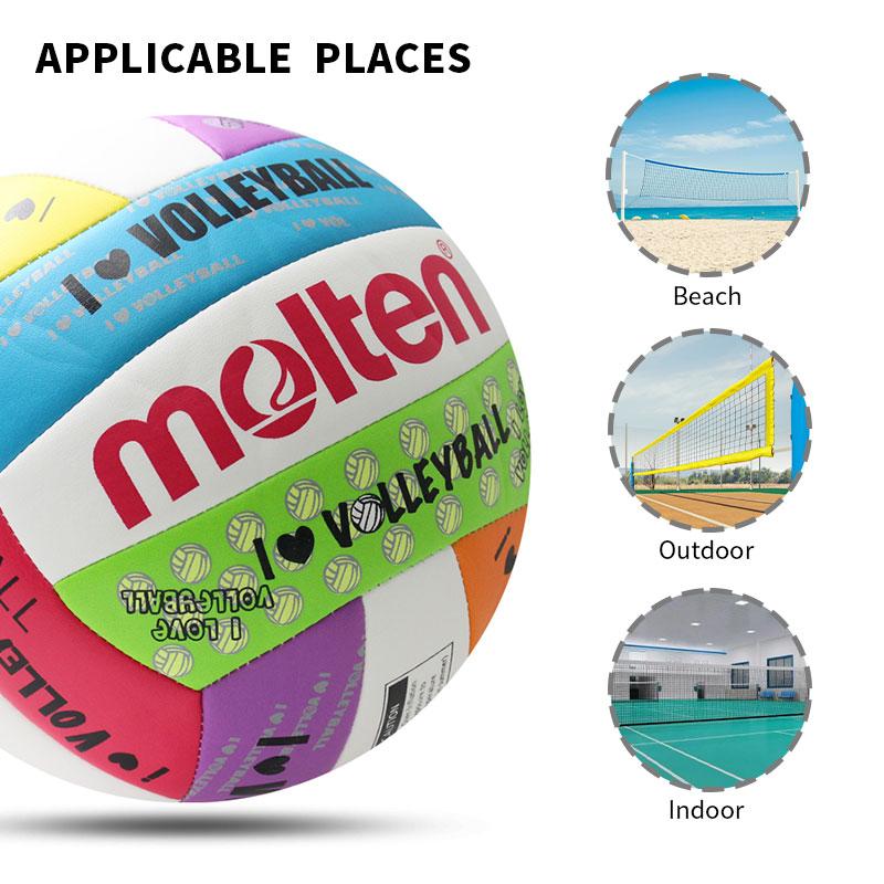 Molten New Volleyball Standard Size 5 PU Material Soft Touch High Quality Indoor Outdoor Sports Competition Training Balls