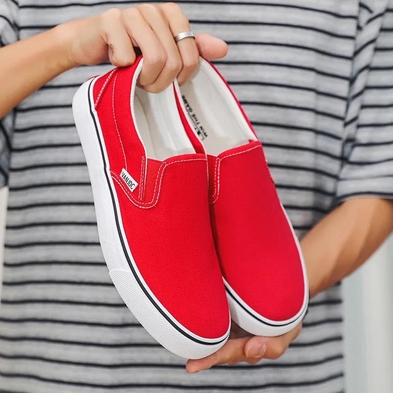 Canvas Shoes Women Couple Slip on Flat Comfortable Casual Shoes Fashion Platform Ladies Vulcanized Shoes Zapatillas Mujer