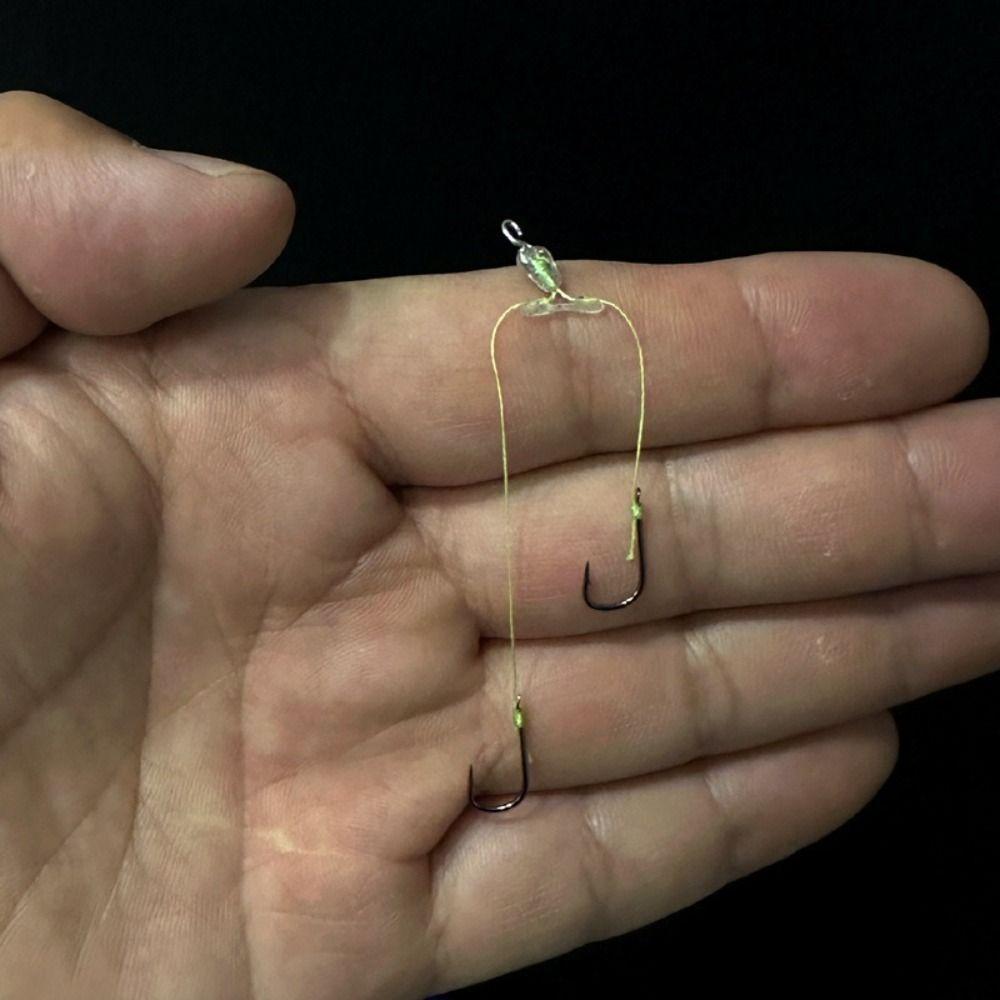 6pcs Eight Type Fishing Line Space Bifurcation Portable Space Bean Line New Swivel Tool  Tying Tool