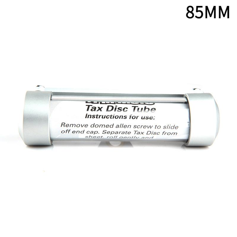 

Мотоциклетный тубус для налогового диска Мотоциклетный универсальный тубус Держатель наклейки с регистрационным номером Водонепроницаемый Съемный с отверткой 85MM серебряный