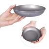 Boundless Voyage Titanium Round Plate, Unbreakable, Rust-Resistant, Lightweight, Pure Titanium, Dishwasher Safe, Perfect for Home, Outdoors, and