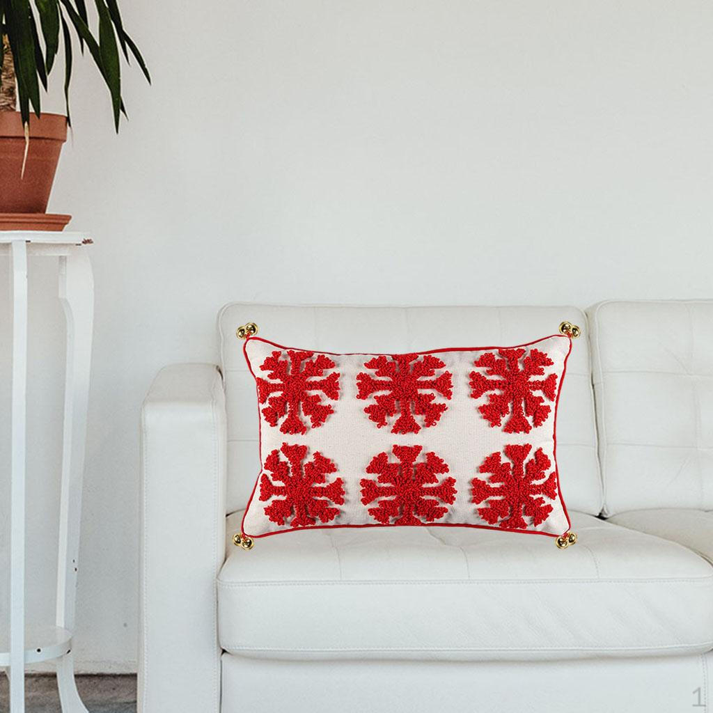 Boho Christmas Pillow Cover Woven Tufted Decorative Covers Geometric Cushion Cover for Couch 30x50cm 1360₽