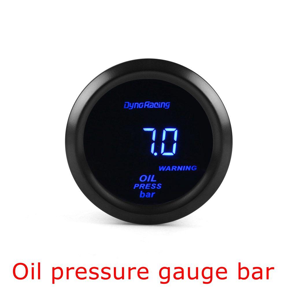 2" 52mm Car Digital Turbo Boost Gauge PSI BAR Water Temp Oil Temp Oil Pressure Gauge Voltmeter EGT Tachometer Rpm Gauge Meter