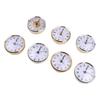 Clear Lens Quartz Clock Insert Gold Mechanism Replacement Plastic