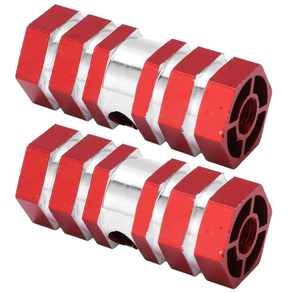 2pcs Bike Pegs Durable Sturdy Portable Antiskid Design Bike Accessories for Mountain CyclingRed