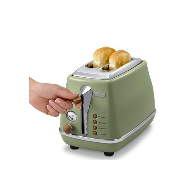 Toaster De'Longhi Icona Vintage CTOV 2103.GR oliv