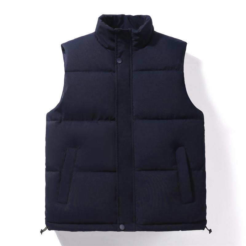 Sports Casual Coat Winter Down Cotton Vest Couple Trend Thickening Warm Undershirt Windproof Standing Collar Sleeveless Jacket