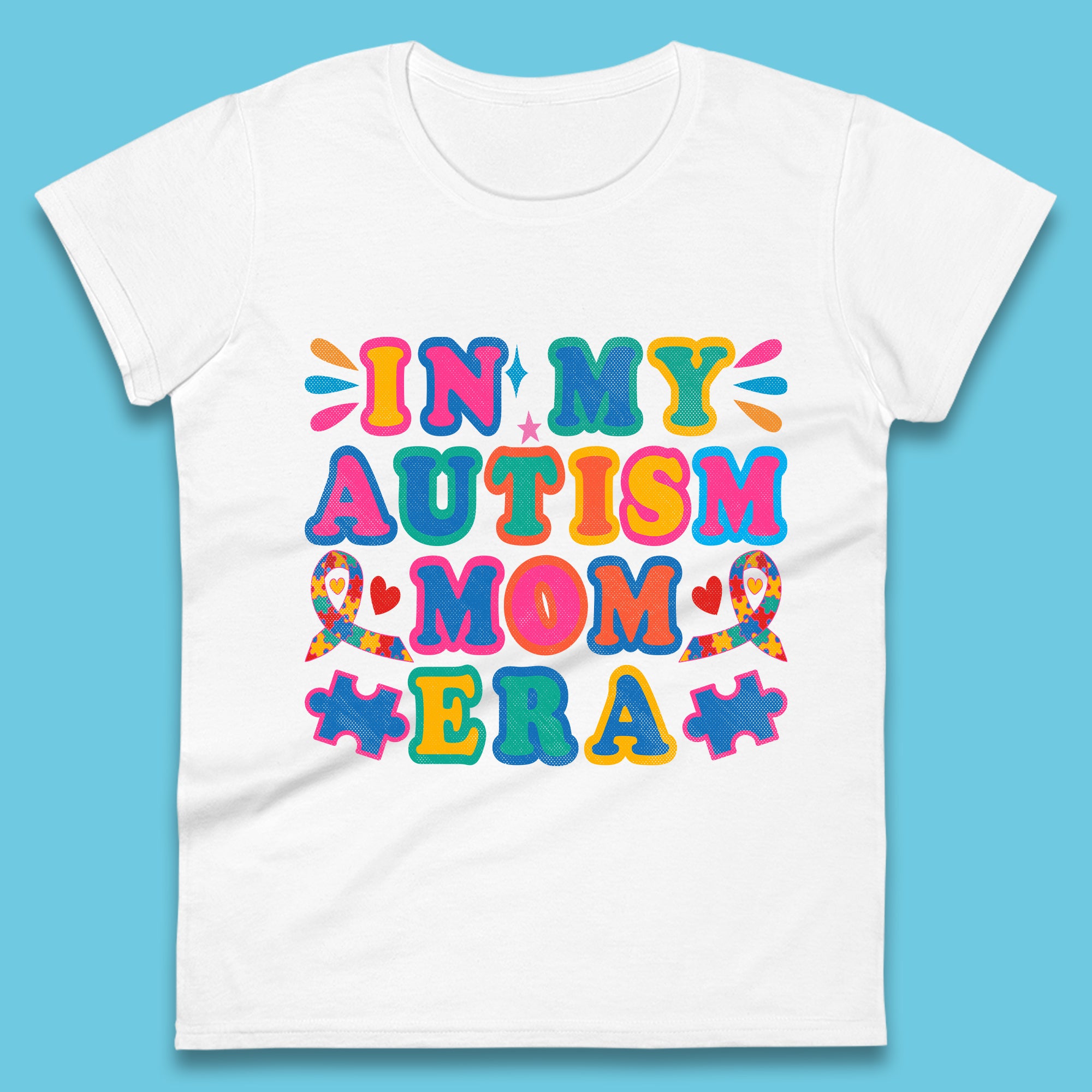 Autism Mom Era Womens T-Shirt Mens Tops Tees Unisex 3XL