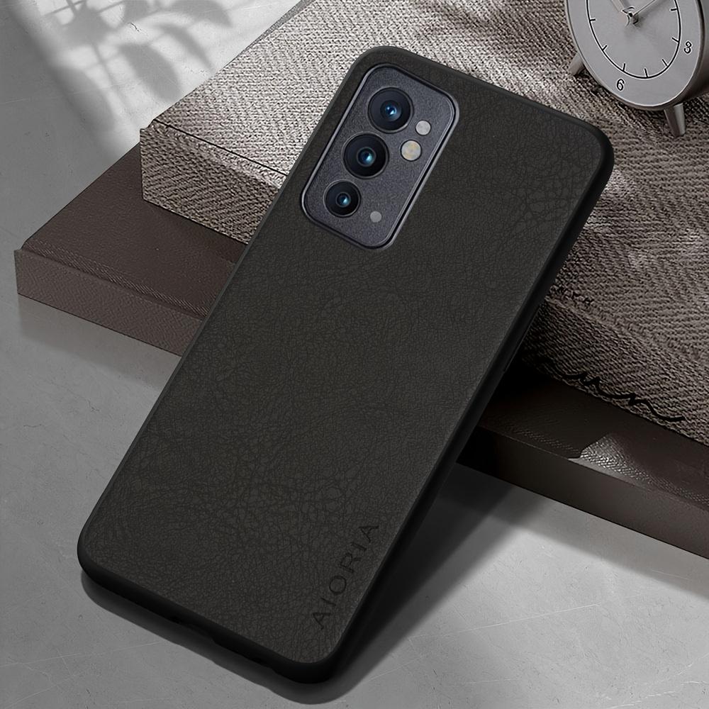 Phone Case: Luxury Retro Synthetic Leather Phone Case for Oneplus 9RT 9R 9 8 7 Pro US 6T 8T 7T Pro Matte Soft Bumper Hard Back Cover