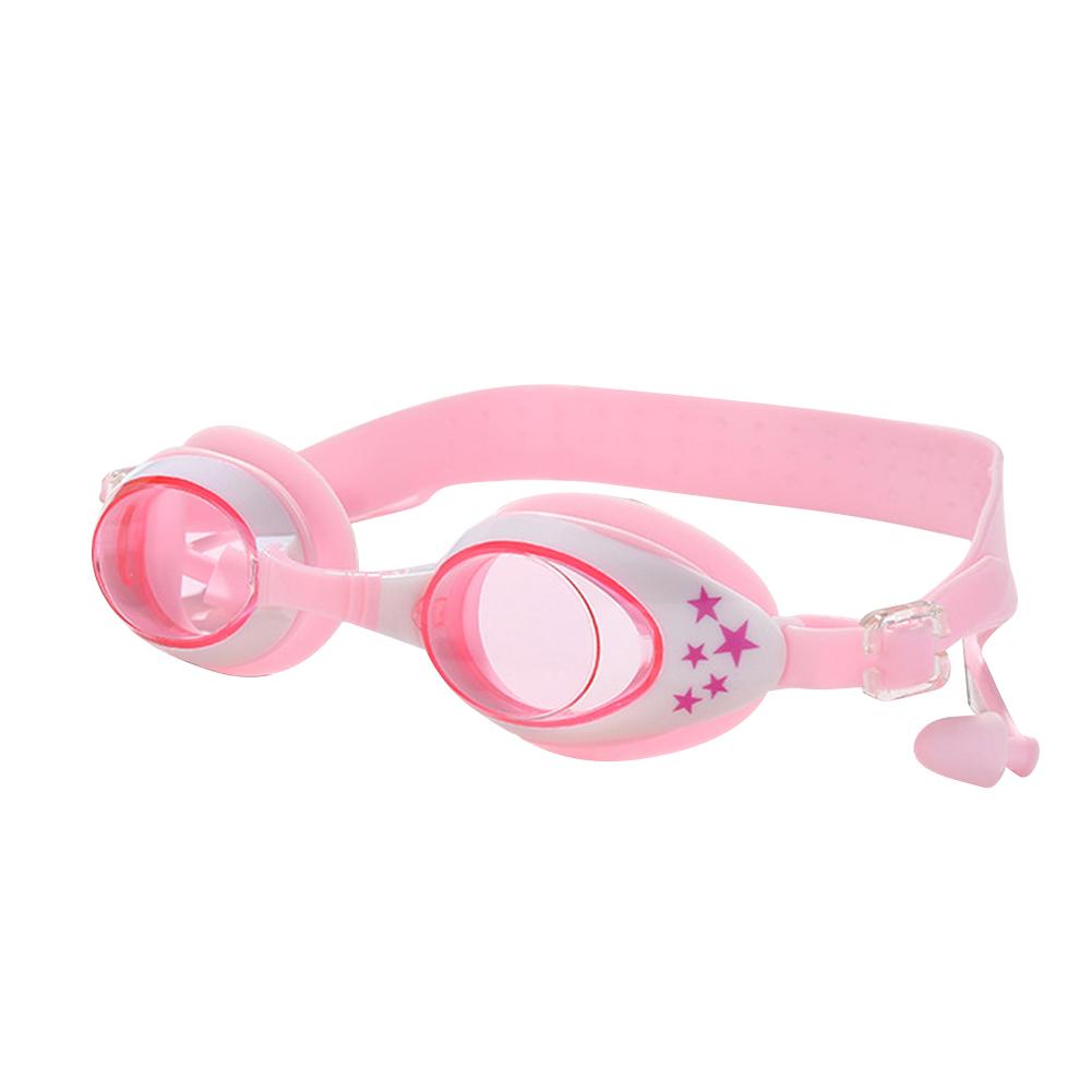 Children Silicone Swimming Goggles Waterproof Anti-fog Eye Protection Swim Eyewear With Earplugs