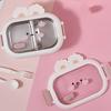 Rabbit Decorated Meal Container Multi Compartment Rabbit Lunch Box for Children Stable Stainless Steel Container