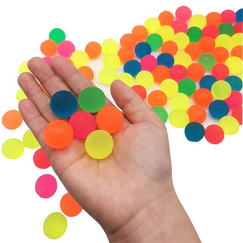 12/24pcs Children Elastic Ball Toys Bouncing balls Rubber Colored Float Ball Indoor Fun Ball Egg Twisting Machine Toy TMZ