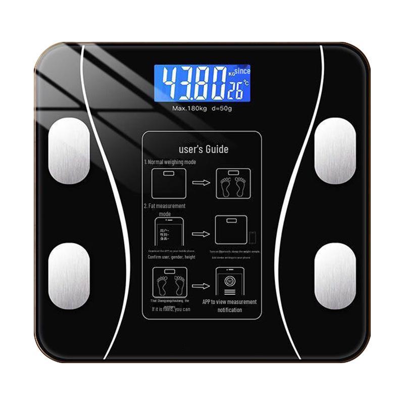 Smart Bluetooth Body Fat Scale - High Precision Rechargeable Electronic Weight Scale for Home Use